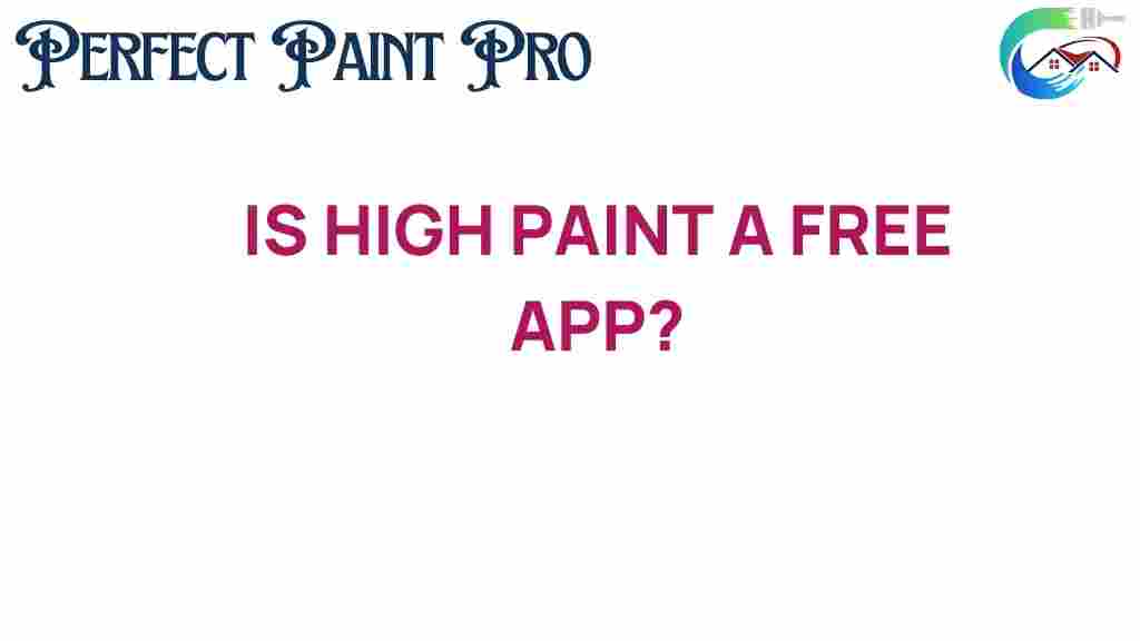 is-high-paint-free-app