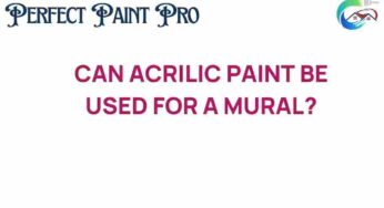 Exploring the Versatility: Can Acrylic Paint Be Used for Murals?
