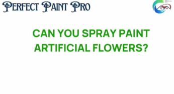 Can You Spray Paint Artificial Flowers for a Fresh Look?