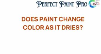 Does Paint Change Color as It Dries? Unveiling the Mystery