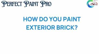 Transform Your Home: A Guide on How to Paint Exterior Brick