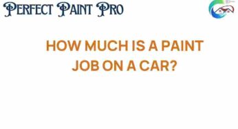 How Much Does a Paint Job on a Car Really Cost? Unveiling the Secrets