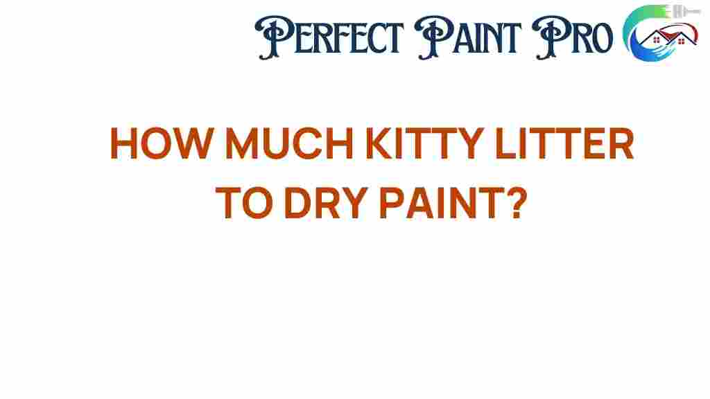 how-much-kitty-litter-to-dry-paint
