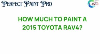 The True Cost to Paint a 2015 Toyota RAV4: What You Need to Know
