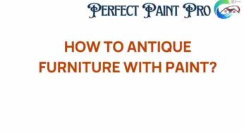 Transform Your Space: How to Antique Furniture with Paint