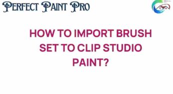 Unlocking Creativity: How to Import Brush Sets to Clip Studio Paint