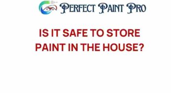 Is It Safe to Store Paint in the House? Uncovering the Risks and Benefits