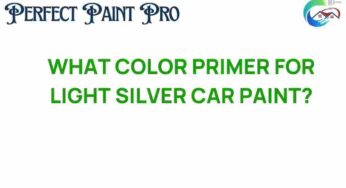 Unlocking the Secret: What Color Primer for Light Silver Car Paint?