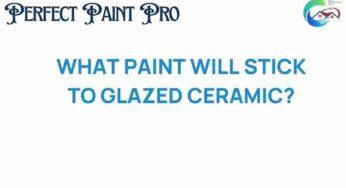 Unlocking the Secret: What Paint Will Stick to Glazed Ceramic?