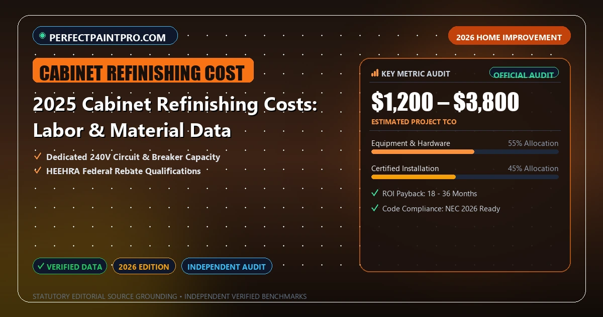 2025 Cabinet Refinishing Costs: Labor & Material Data - Analytical Guide and Verified Benchmarks (cabinet refinishing cost)