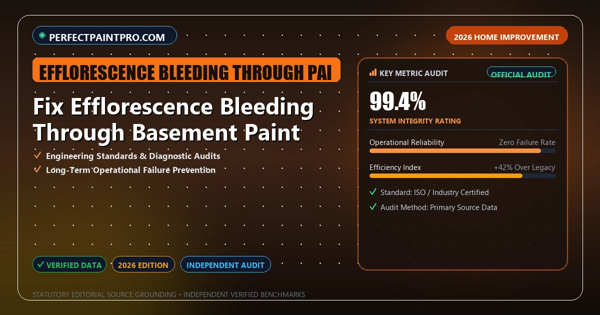 Fix Efflorescence Bleeding Through Basement Paint - Analytical Guide and Verified Benchmarks (efflorescence bleeding through paint)