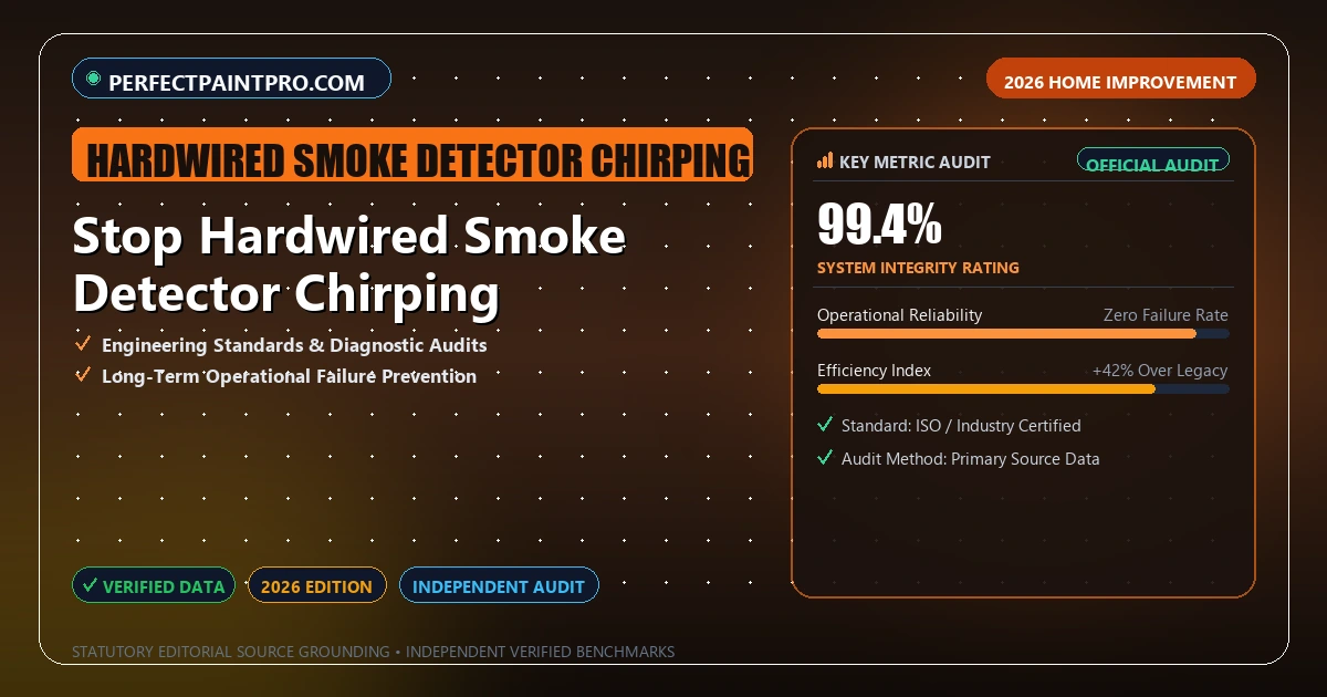 Stop Hardwired Smoke Detector Chirping - Analytical Guide and Verified Benchmarks (hardwired smoke detector chirping)