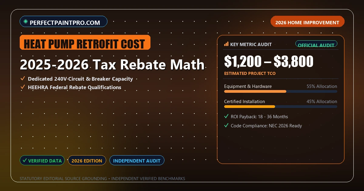 2025-2026 Tax Rebate Math - Analytical Guide and Verified Benchmarks (heat pump retrofit cost)