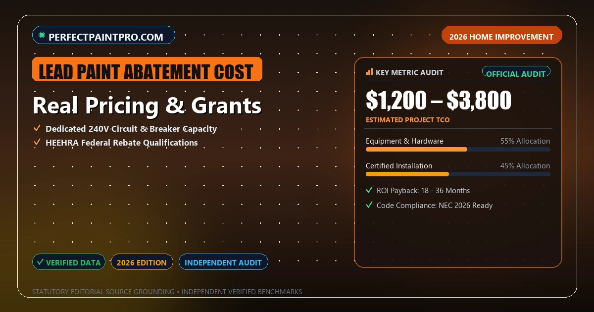 Real Pricing & Grants - Analytical Guide and Verified Benchmarks (lead paint abatement cost)