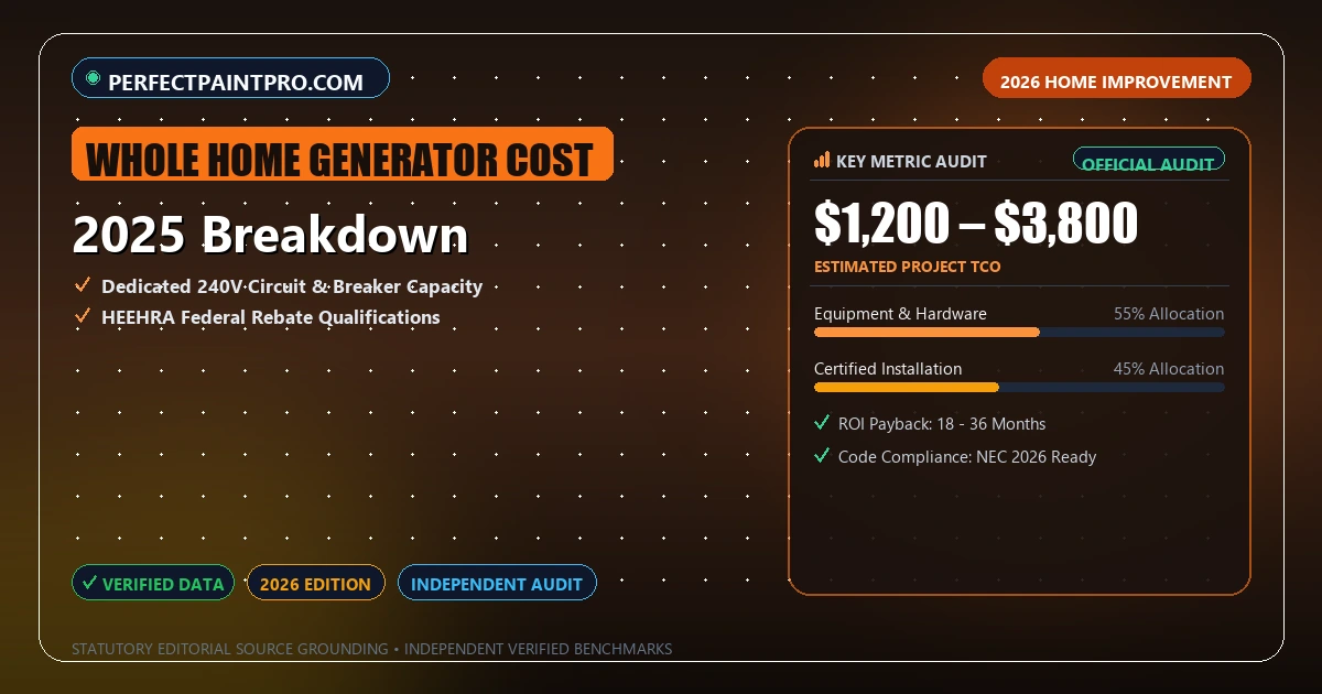2025 Breakdown - Analytical Guide and Verified Benchmarks (whole home generator cost)